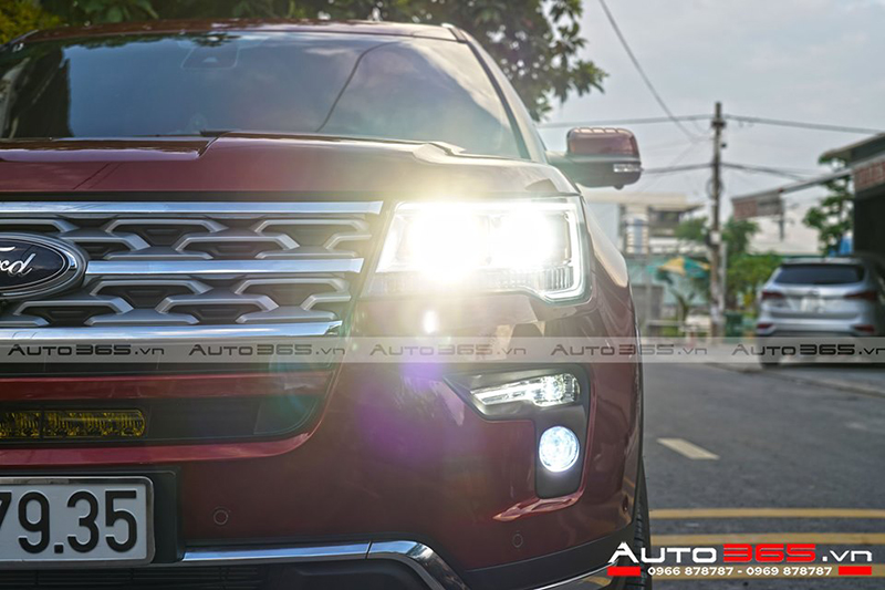 Ford Exporer lắp bi gầm GTR tăng sáng 180%
